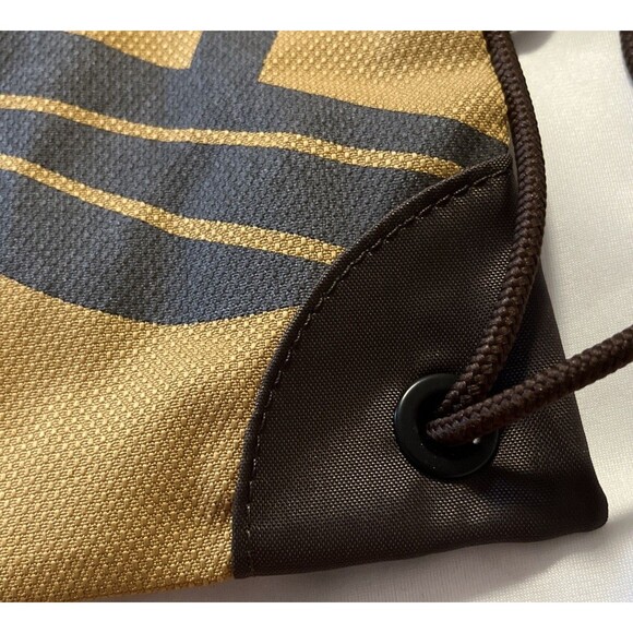 Timberland Drawstring Bag Sack Brown/Black Canvas Back Pack - Picture 3 of 8